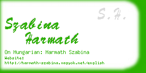 szabina harmath business card